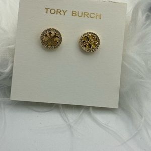 Tory Burch Miller Pave Stud Earring